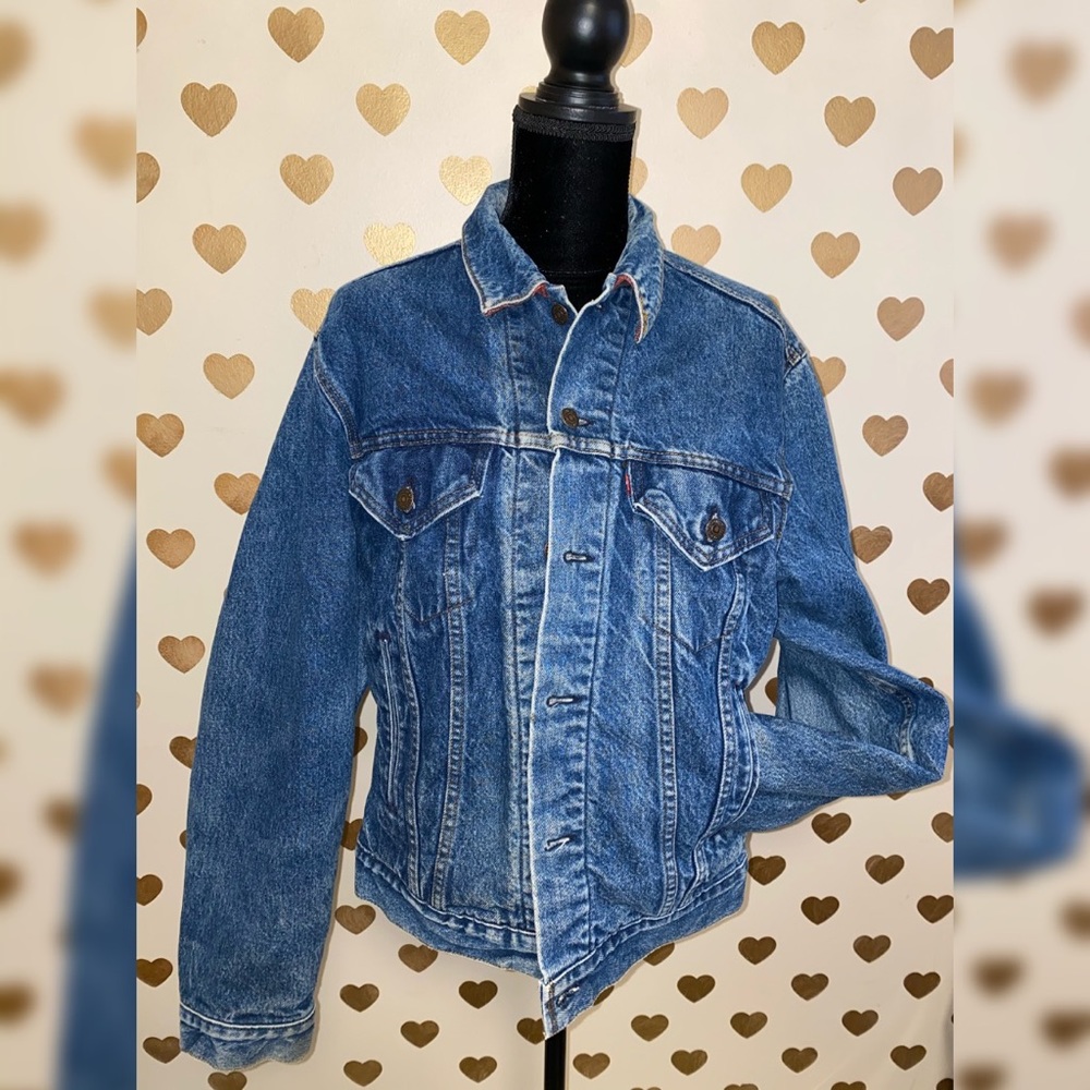 Vintage Levi Jean Jacket buffalo plaid